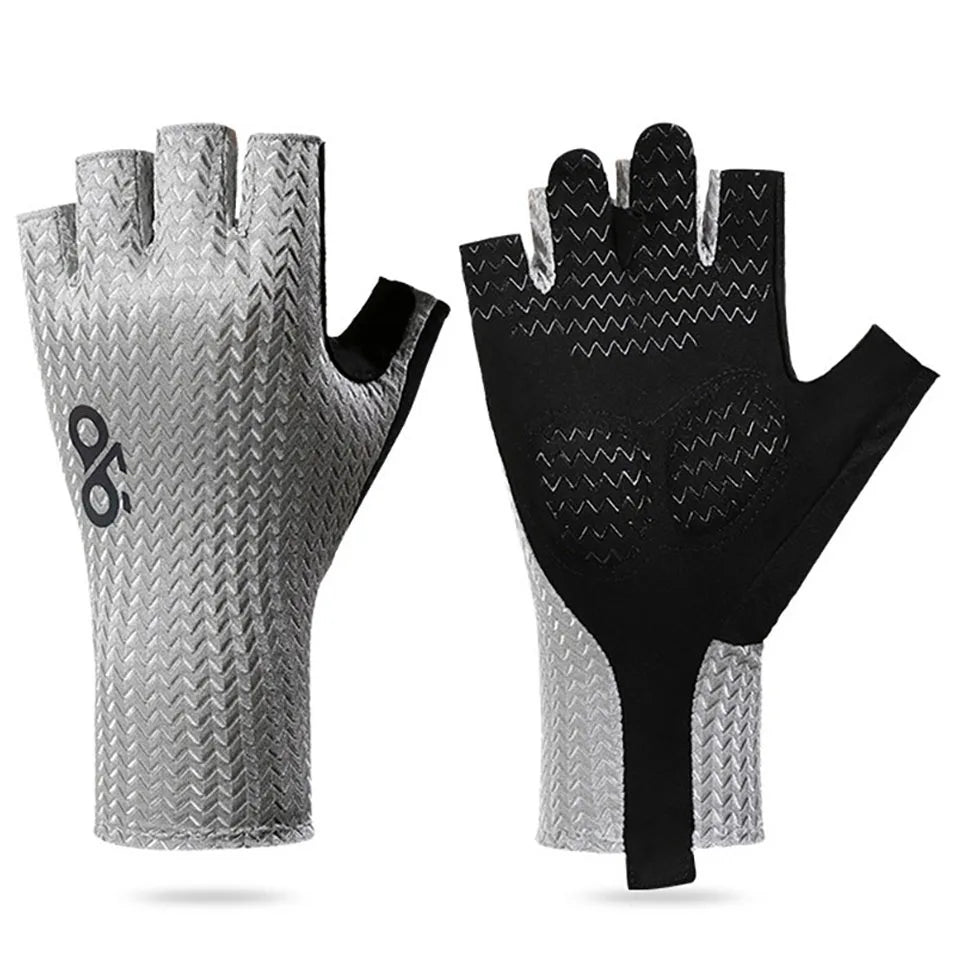 Summer Breathable Half Finger Cycling Gloves Ultralight Road Bike Gloves Anti-Slip Silicone Pad Cooling Sport Gear