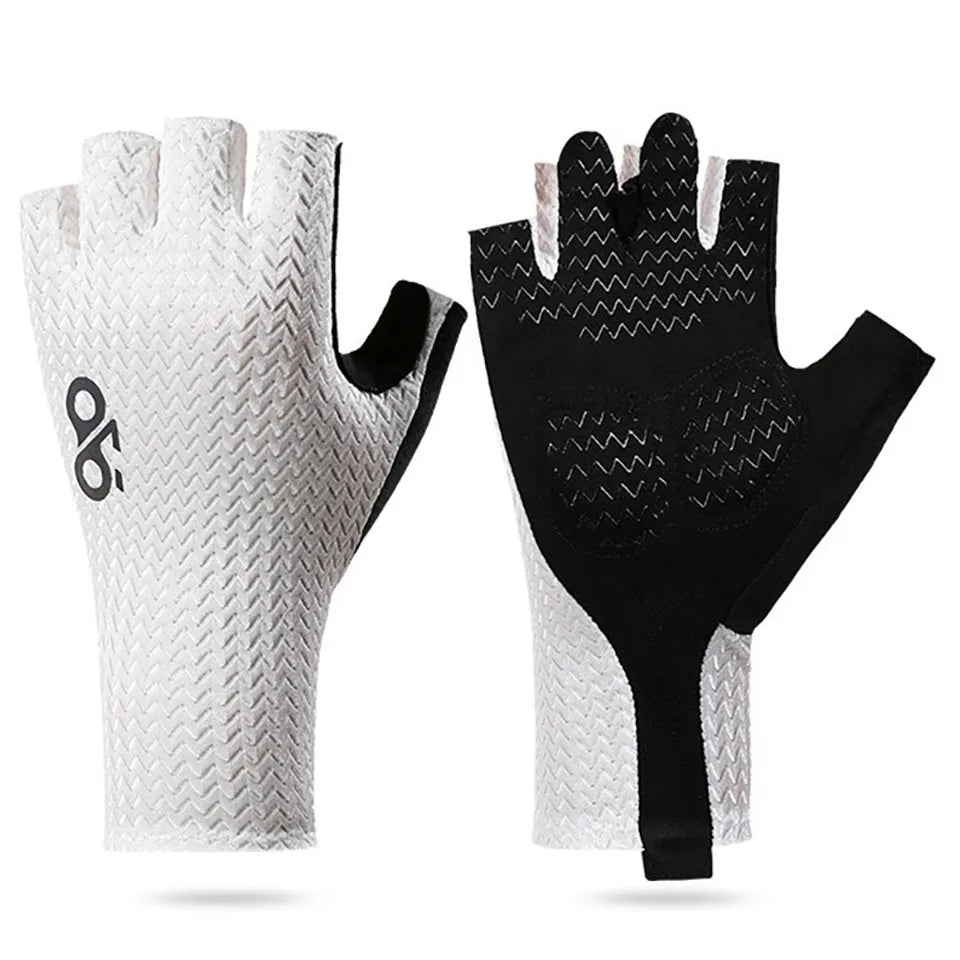 Summer Breathable Half Finger Cycling Gloves Ultralight Road Bike Gloves Anti-Slip Silicone Pad Cooling Sport Gear