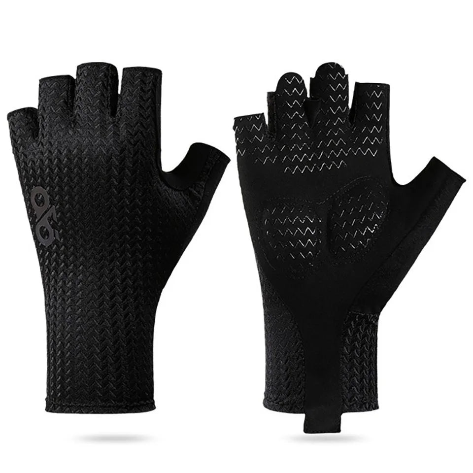 Summer Breathable Half Finger Cycling Gloves Ultralight Road Bike Gloves Anti-Slip Silicone Pad Cooling Sport Gear
