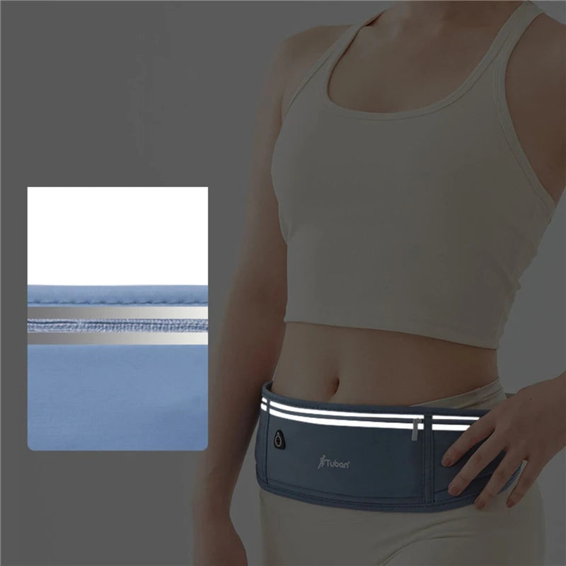 Outdoor Waterproof Invisible Waist Pack Running Waist Pack Sports Waist Pack Men'S and Women'S Models Hidden Fitness Bag