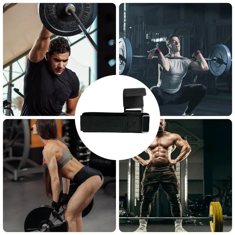 Heavy Duty Gym Lifting Hand Grip Weight Lifting Hook Grips Exercise Lifting Straps for Strength Training Gym Weightlifting