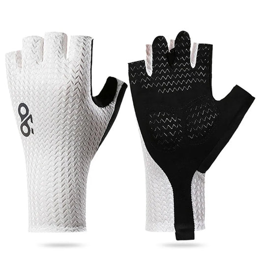 Summer Breathable Half Finger Cycling Gloves Ultralight Road Bike Gloves Anti-Slip Silicone Pad Cooling Sport Gear